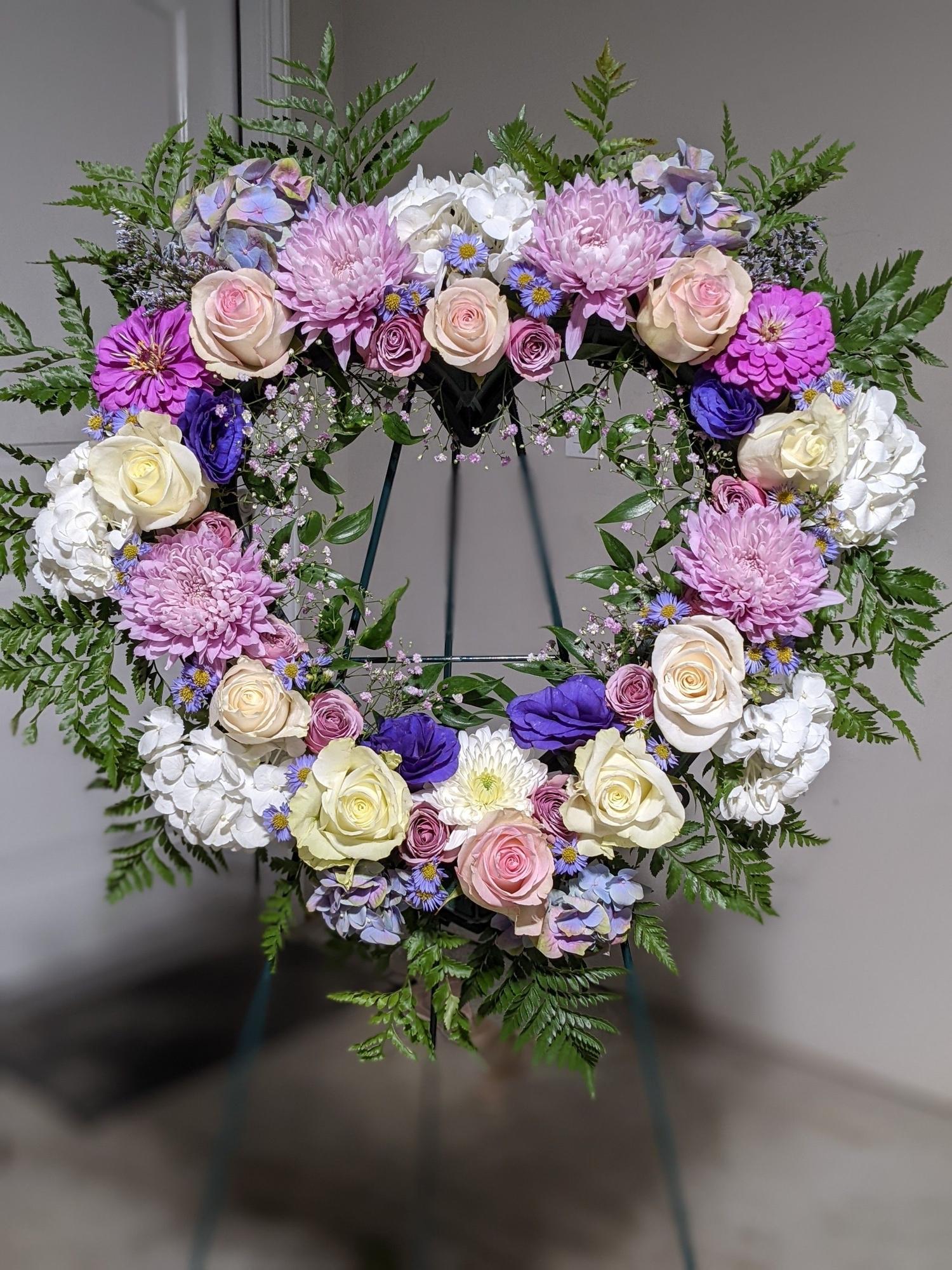 Open Heart Wreath